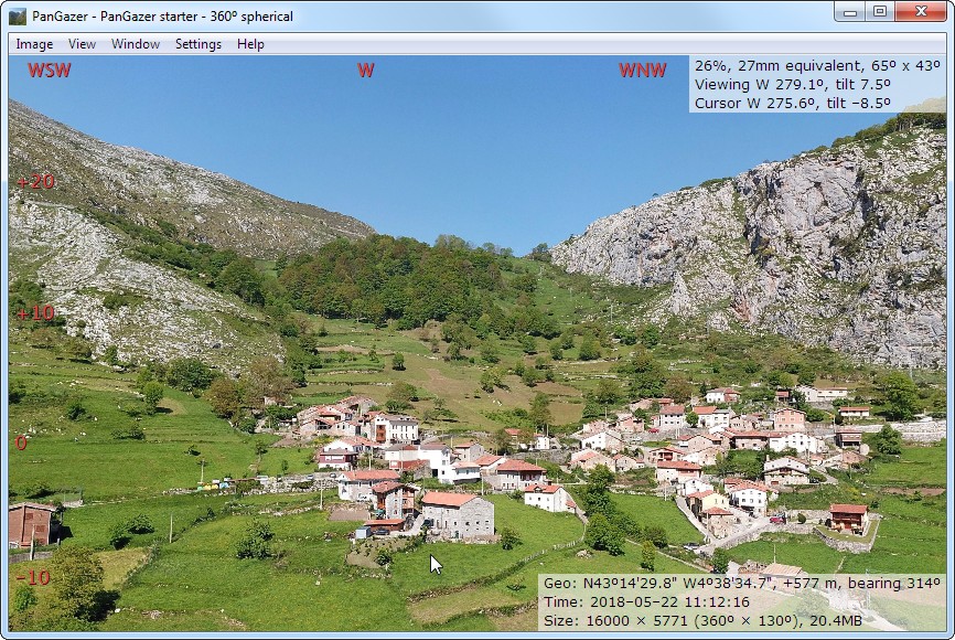 PanGazer screenshot – click for a more detailed image
